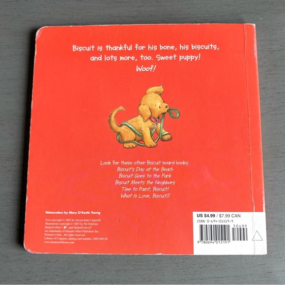 Biscuit Is Thankful - Board book By Capucilli, Alyssa Satin Preschool Children - Picture 7 of 9